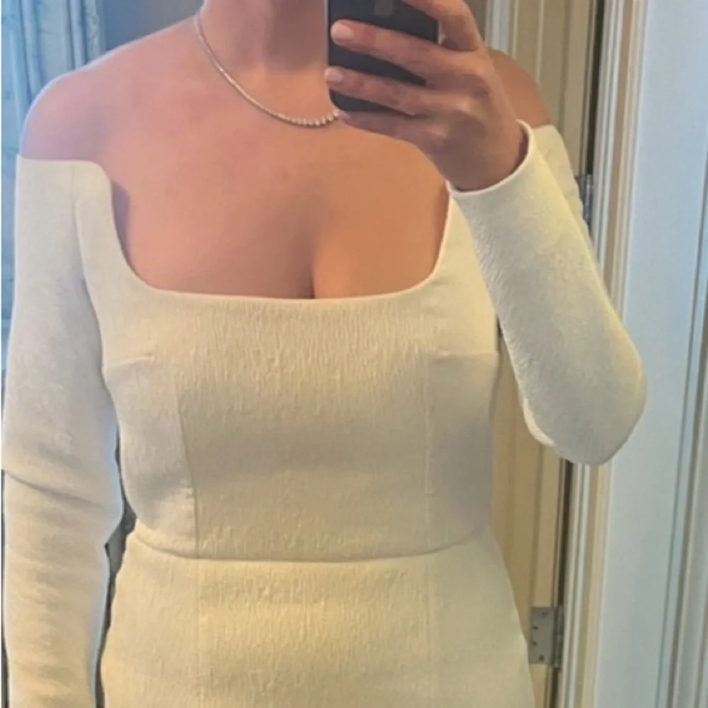 Emilia Wickstead BIRCH BRIDAL DRESS IN IVORY TEXTURED CLOQUE size 6 us altered - Picture 5 of 14